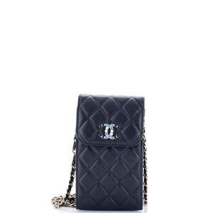 Chanel Crystal Cc Flap Phone Holder #249212C29B
